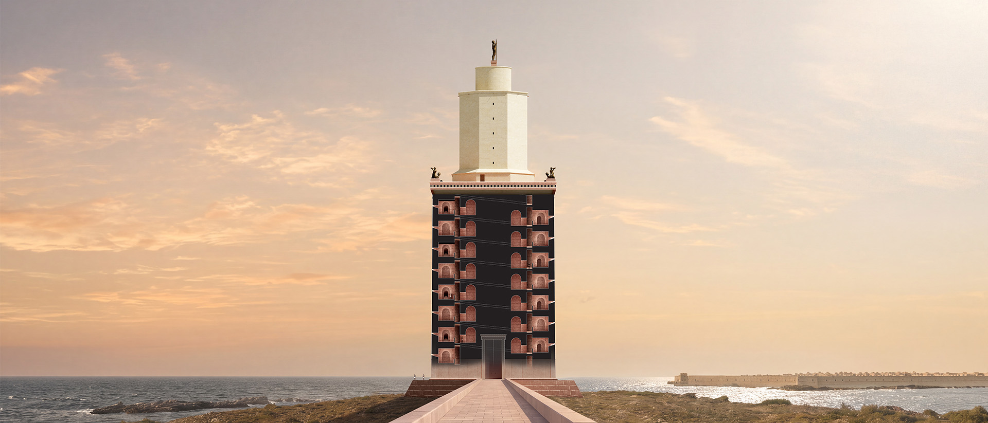 Lighthouse of Alexandria revealed through digital twins