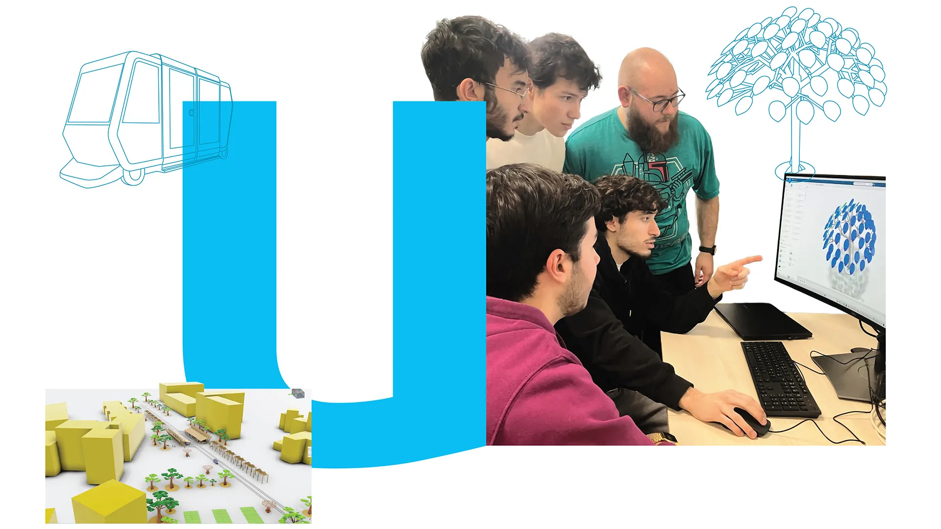 Polytech Nancy e-Urban Manager – Students discussing ideas for a solar tree > La Fondation Dassault Systèmes